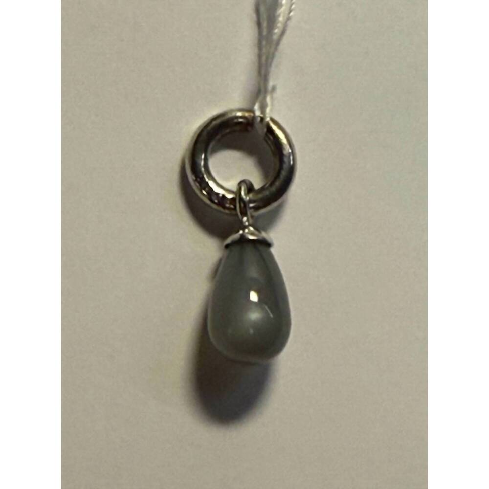 NEW STORY JEWELLERY women's moonstone drop charm in grey